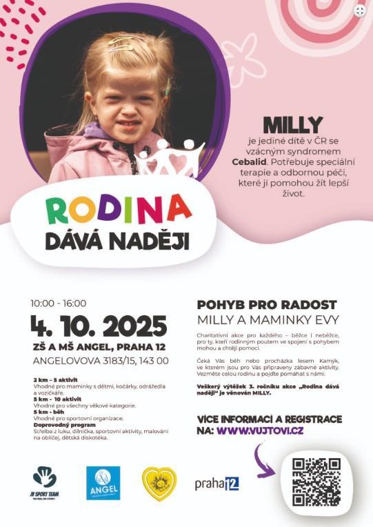 Rodina dává naději Milly 2025 (4. 10. 2025)