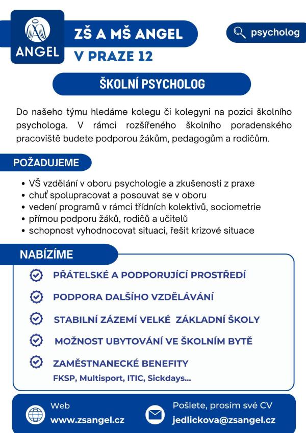 ŠKOLNÍ PSYCHOLOG