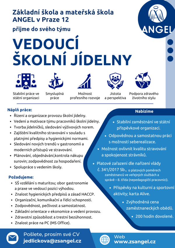 VEDOUCÍ ŠKOLNÍ JÍDELNY